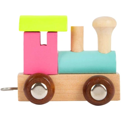 Afbeelding van small foot Letter Train Coloured Locomotive