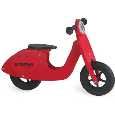 Afbeelding van Simply For Kids Houten Loopscooter Rood
