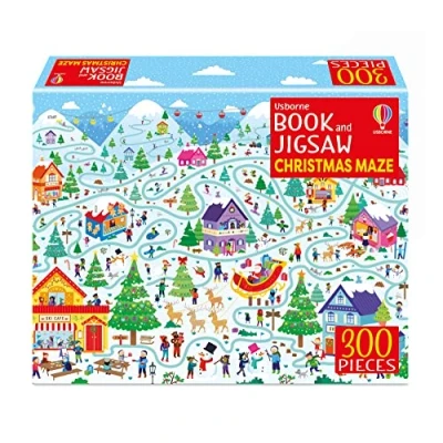 Afbeelding van Usborne Book and Jigsaw Christmas Maze