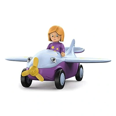 Afbeelding van Toddys Speelgoedauto Conny Junior 21 Cm Blauw/paars 2 delig