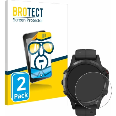 Afbeelding van BROTECT Screenprotector voor Garmin Fenix 5 Plus (47 mm) Folie Beschermfolie transparant (2 Stuks)