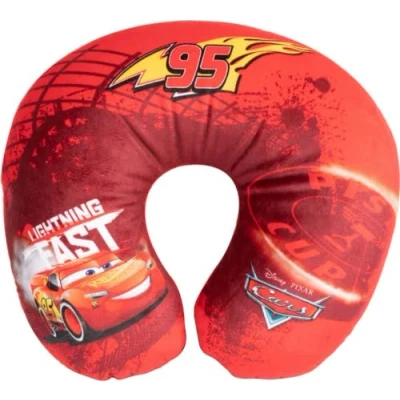Afbeelding van Disney Cars Nekkussen Nekband Reizen Stof Mc Queen Kinderen Rood