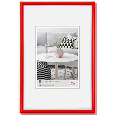 Afbeelding van walther design KR318H Galeria, kunststof frame 13x18 cm, rood
