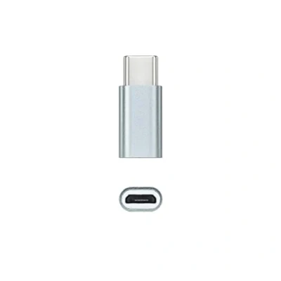Afbeelding van Nanocable 10.02.0011 USB C naar Micro adapter, C/M B/H, aluminium, kleur grijs