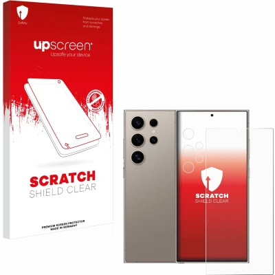 Afbeelding van upscreen Screenprotector voor Samsung Galaxy S24 Ultra (case friendly) (Voor+Camera) Folie Beschermfolie transparant