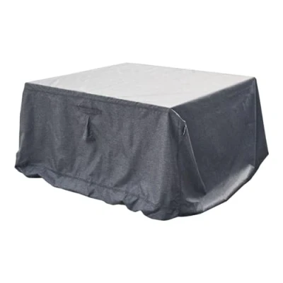Afbeelding van Hesperide Tuinmeubel bescherm hoes Hambo grijs polyester waterafstotend 185 x 125 80 cm