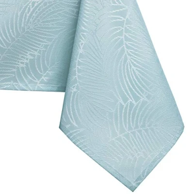 Afbeelding van AmeliaHome tafelkleed lotuseffect waterafstotend linnenlook Hemelsblauw Gaia 110x110 cm