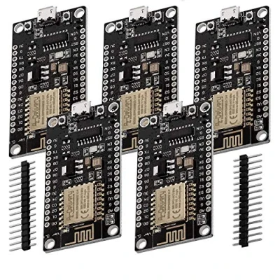 Afbeelding van AZDelivery 5 x NodeMCU Lolin V3 Module ESP8266 ESP 12E WIFI Development Board ongesoldeerd compatibel met Arduino Inclusief E Book!