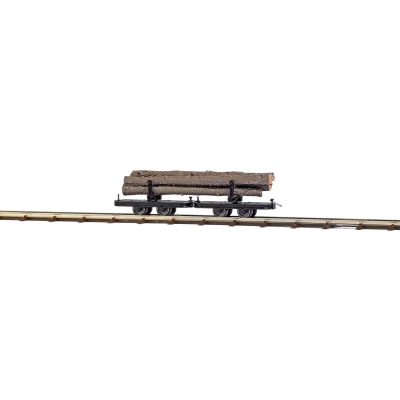 Afbeelding van Busch Feldbahn 12224 H0f draaistel langhoutwagen