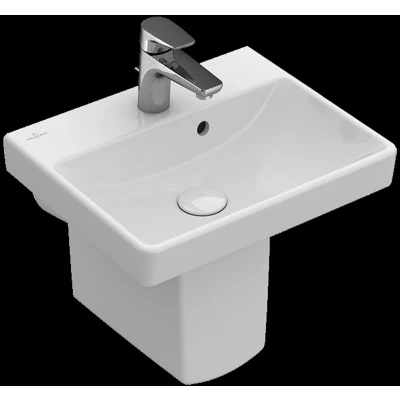 Afbeelding van Villeroy &amp; Boch Avento fontein wit ceramic+ (45 x 37 cm) 1 kraangat,