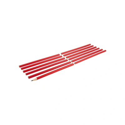 Afbeelding van Benson Houten Timmermanspotloden 17.5 cm Rood 12 stuks