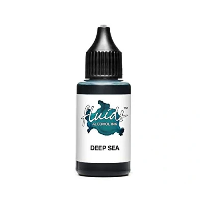 Afbeelding van Octopus 30 ml vloeistoffen alcohol inkt Deep Sea, alcoholinkt voor vloeibare kunst en hars kunst, blauw