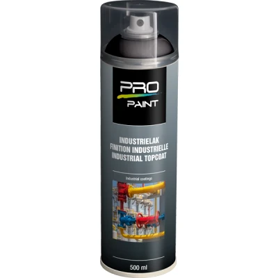 Afbeelding van Pro paint industrie lak deklaag 500 ml, diepzwart, 9005 hg
