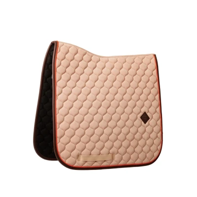 Image de Kentucky Horsewear Tapis de Selle Onion Quilt Leather Neon Dressage BeigeVendu par Agradi