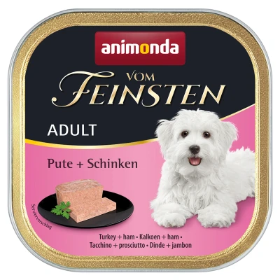 Afbeelding van animonda Vom Feinsten Graanvrij 6 x 150 g Hondenvoer Kalkoen &amp; Ham