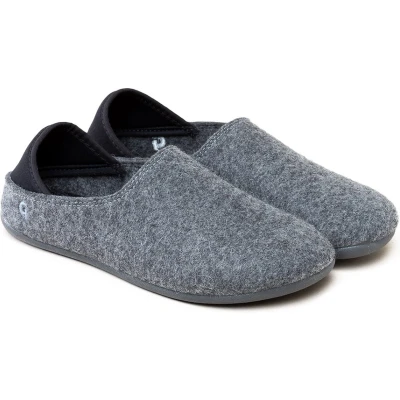 Afbeelding van Gottstein Pantoffels, Dames, Maat: 45, Grey charcoal Wol
