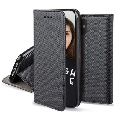 Afbeelding van Jaym, Folio hoesje Geschikt voor Apple iPhone 14 Pro Max magnetische standaardfunctie, Zwart
