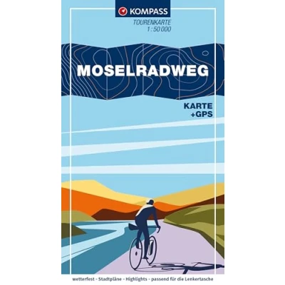 Afbeelding van Kompass Fietskaarten FTK7007 Moselradweg