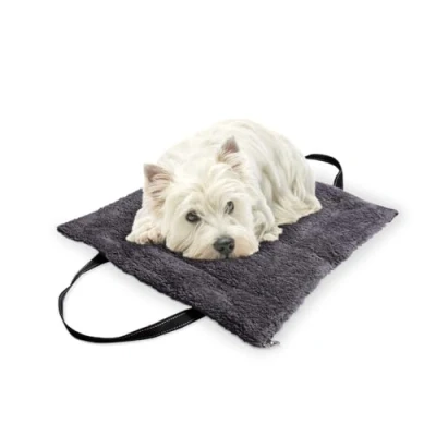 Afbeelding van Nobby 2 in 1 deken tas shanta donkergrijs 60 x 40 cm