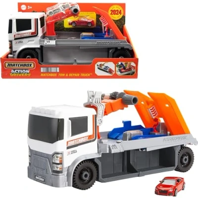 Afbeelding van Matchbox Action Drivers Kraanwagen Auto Transparant
