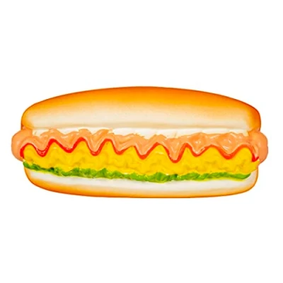 Afbeelding van Duvoplus Speelgoed Voor Dieren Hond Latex Hotdog 16x7x6cm Meerkleurig 1st