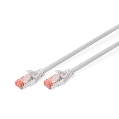 Afbeelding van Digitus DK 1644 200 RJ45 Netwerkkabel, patchkabel CAT 6 S/FTP 20.00 m Grijs Halogeenvrij, Verdraaide paren, Snagless, Vlambestendig 1 stuk(s)