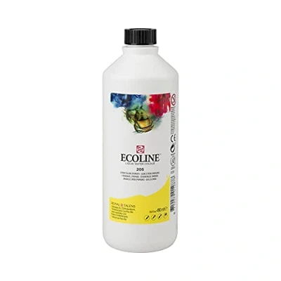 Afbeelding van Royal Talens Ecoline 11722050 fles van 490 ml, citroengeel