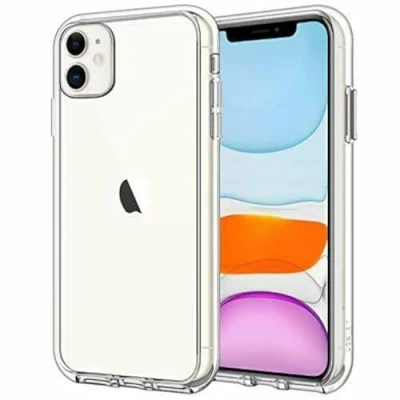 Afbeelding van JETech beschermhoes voor iPhone 11 (2019) 6,1 inch, schokabsorberend en krasbestendig, transparante schokbestendig (HD helder)