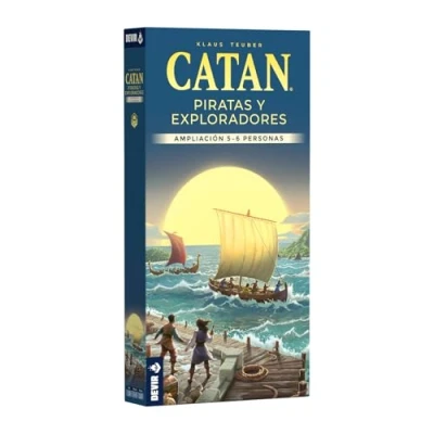Afbeelding van Devir Catan uitbreiding piraten en ontdekkingsreizigers voor 5 tot 6 spelers, gezelschapsspel, bordspel met vrienden, vindingrijkheid, plezier (BGPIR56)
