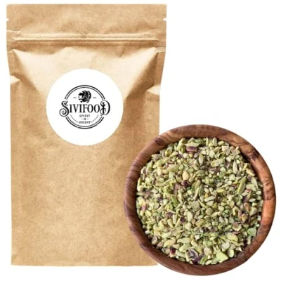 Afbeelding van SIVIFOOD Grof gehakte pistachenoten, 500 g, pistachenoten voor los koken in hoogwaardige kwaliteit, natuurlijk, ongezouten, onbehandeld, veganistisch