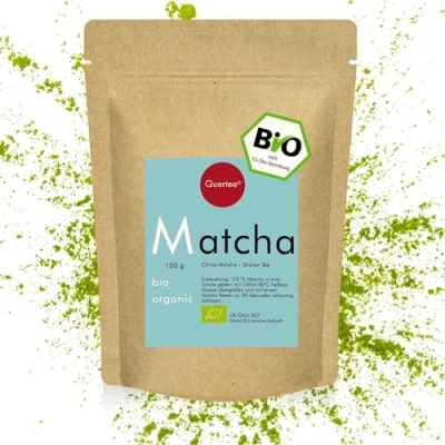 Afbeelding van Bio matcha thee Vegan Theepoeder van biologische teelt groene voor het drinken latte, smoothies, geschikt bakken 100 g
