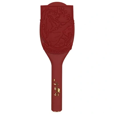 Afbeelding van Harry Potter Griffoendor Haarborstel, ontwarrende borstel, rond, bordeaux, leeuw