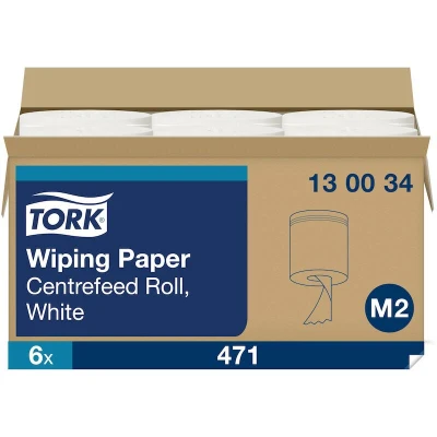 Afbeelding van Poetspapier Tork M2 centerfeed 1 laags 165m wit 130034