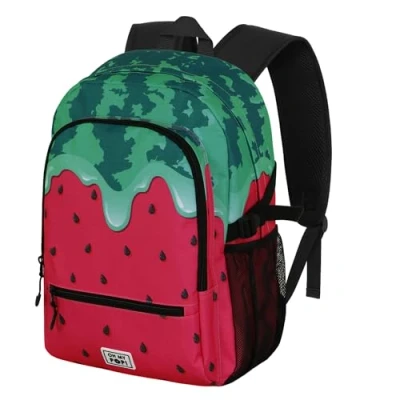 Afbeelding van Karactermania Oh My Pop! Zachte Meloen FIGHT FAN 2.2 Rugzak Backpack met trolley bevestiging Groen