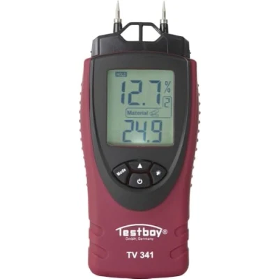 Afbeelding van Testboy TV 341 Materiaalvochtmeter Meetbereik bouwvochtigheid 0 tot 55 % houtvochtigheid (bereik)