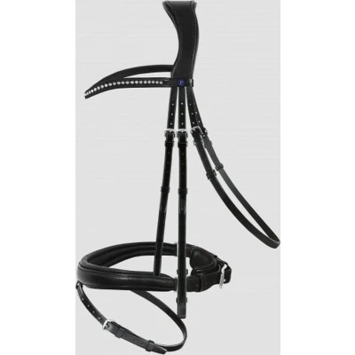 Afbeelding van PassierBlu Trenshoofdstel Spirit Zwart/Zilver XFull