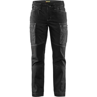 Afbeelding van Blaklader Service Werkbroek Dames stretch 7159 1142 Vrouwen Zwart 34