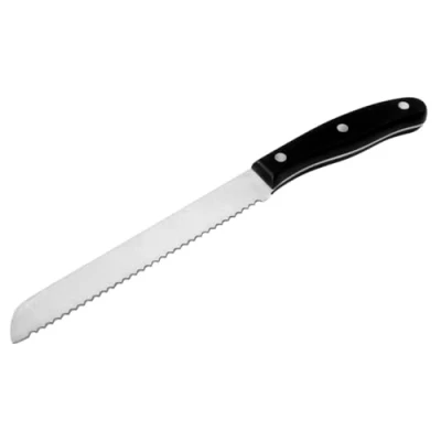 Afbeelding van Fackelmann 43802 Nirosta Fit broodmes roestvrij staal/pom zwart/zilver 31 x 5 2 cm