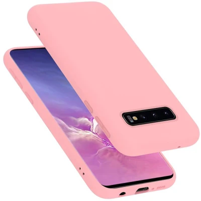 Afbeelding van Cadorabo Hoesje geschikt voor Samsung Galaxy S10 4G in LIQUID ROZE Beschermhoes gemaakt van flexibel TPU silicone Case Cover