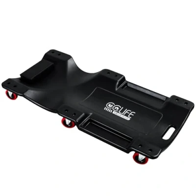 Afbeelding van CCLIFE Werkplaatsskateboard, 102 x 48 12 cm, montageplank, werkplaatsligstoel, draagvermogen 200 kg met hoofdsteun, 6 wielen en gereedschapsrekken