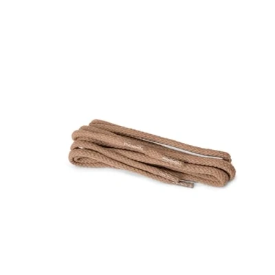 Afbeelding van Ronde veters, duurzaam, 100% katoen, hoge kwaliteit, gemaakt in Europa, 1 paar, kaps, verschillende kleuren en lengtes, 49 Cognac