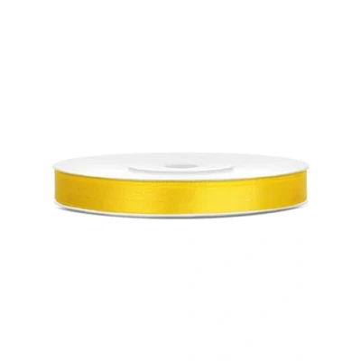 Afbeelding van Satijn Lint Geel 6mm 25m