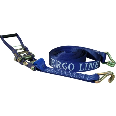 Afbeelding van Zware spanband &quot;ERGO LINE&quot; met trekratel blauw 50mm 9000mm Ergo line Novio Sjorbanden &amp; autosjorbanden BouwmanAanhangwagens.nl