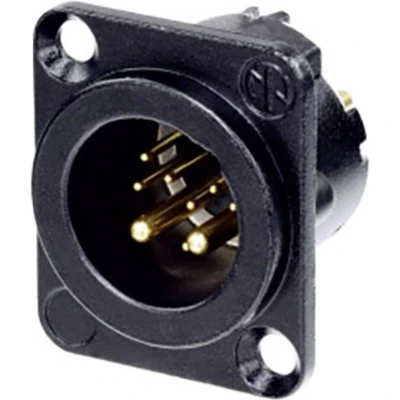 Afbeelding van Neutrik NC10MD LX B CON XLR connector Flensstekker, contacten recht Aantal polen: 10 Zwart 1 stuk(s)