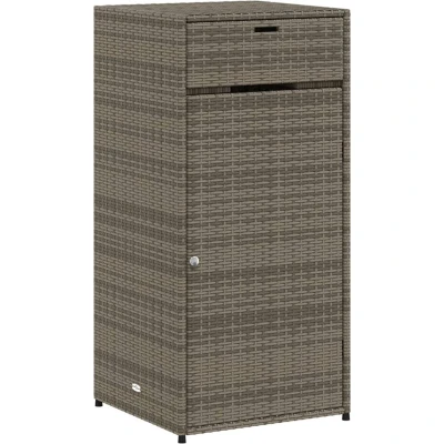 Afbeelding van vidaXL Tuinkast 55x55x111 cm poly rattan grijs