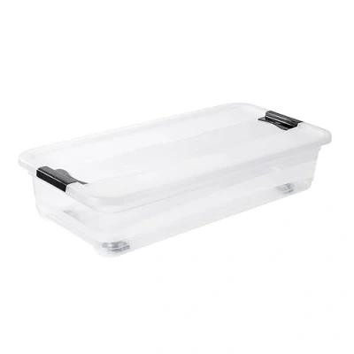 Afbeelding van Kristallbox 32 L 80x40x17 + Wielen Konrad Transparant Keeeper 10436