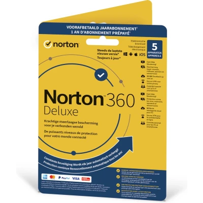 Afbeelding van Norton 360 Deluxe 1 User 5 Device 12 Maand