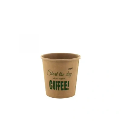 Afbeelding van Koffiebekers en Deksels To Go 118ml Karton &quot;Silly Times&quot; Ø 62 x 63mm