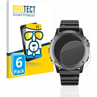 Afbeelding van BROTECT Screenprotector voor Garmin fenix 3 / HR Folie Beschermfolie Beschermglas transparant (6 Stuks)
