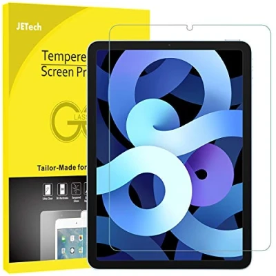 Afbeelding van JETech Displayprotector compatibel met iPad Air 5/4 (10,9 stuks, model 2022/2020, 5e / 4e generatie), gehard glas beschermfolie